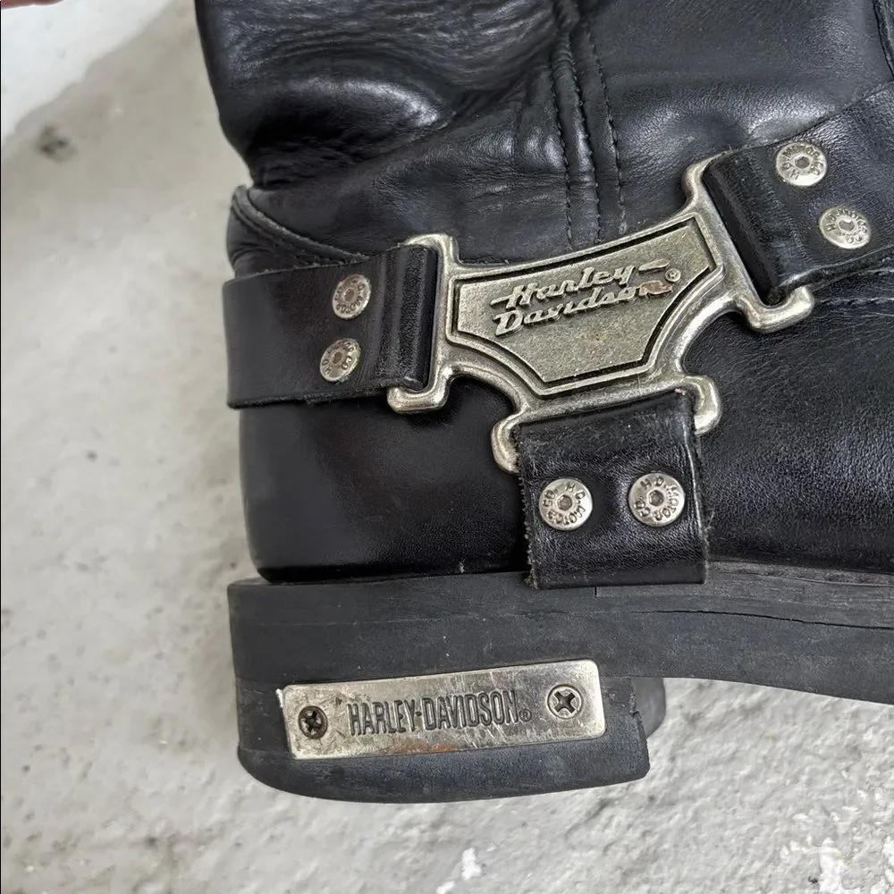 Harley Davidson, harness, mega size logo biker boot